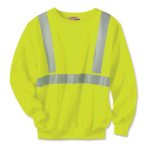 WearGuard® Class 2 high-Visibility Crewneck Sweatshirt