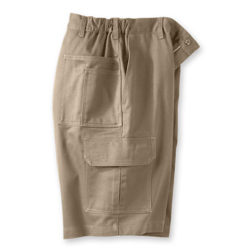 WearGuard® Side-Elastic Twill Cargo Shorts