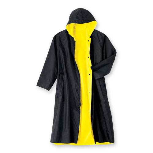 Reversible Enhanced-Visibility Long Raincoat