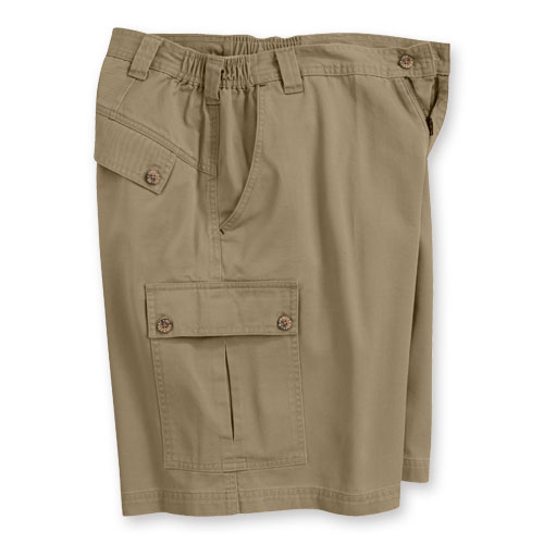WearGuard® Side-Elastic Twill Cargo Shorts